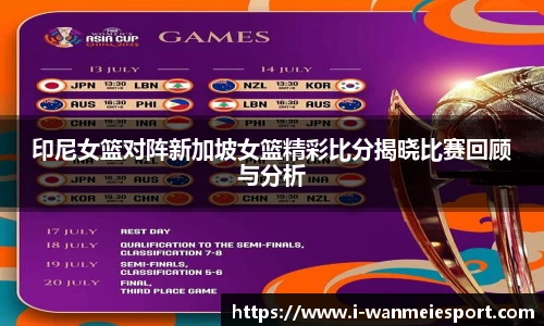 印尼女篮对阵新加坡女篮精彩比分揭晓比赛回顾与分析